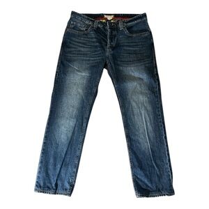 Carbon2Cobalt Men's Straight Fit Blue Jeans Size 35 Cotton 100